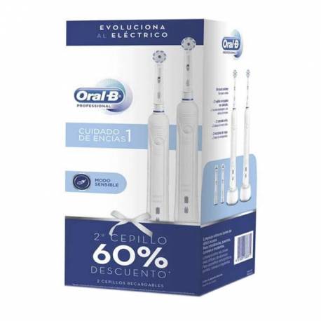 Oral B Cepillo eléctrico Pro 1 Cuidado Encías Duplo