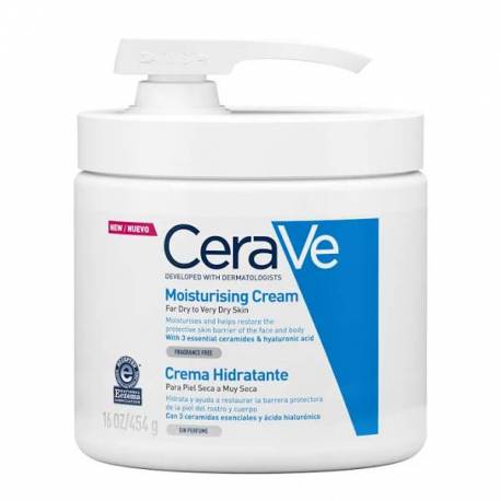 Cerave Crema Hidratante con Dosificador 454gr