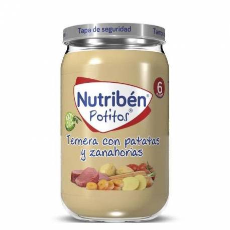Nutribén Potito ternera con Patatas y Zanahorias 235gr