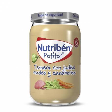 Nutriben ternera con Judías Verdes y Zanahorias 235gr