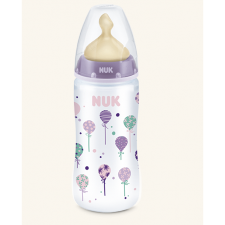 BIBERON NUK FC+ CRISTAL LATEX 0-6 MESES 240 ML