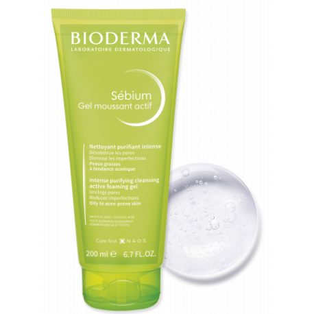 Bioderma Sebium Gel Moussant Actif 200ml