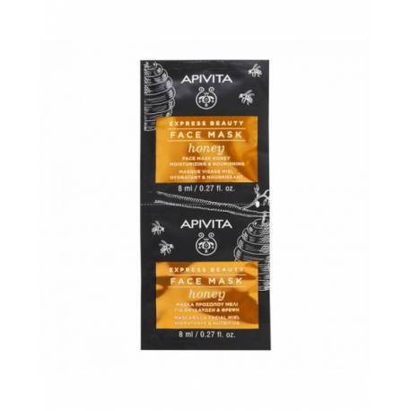 Apivita Express Beauty Mascarilla Hidratante y Nutritiva con Miel 2x8ml