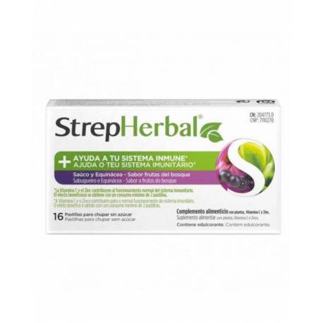 STREPHERBAL 16 PASTILLAS