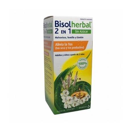 BISOLHERBAL MALVAVISCO, TOMILLO Y LLANTEN JARABE 120ML