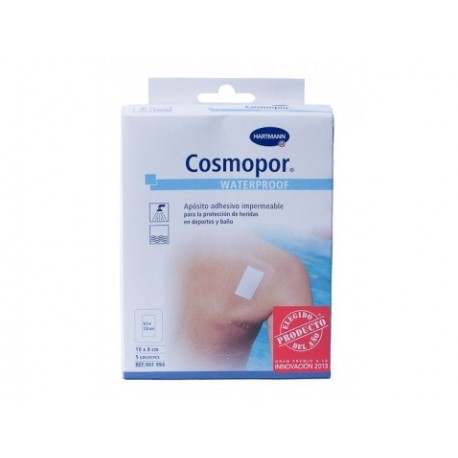 cosmopor waterproof aposito adhesivo 7.2 cm x 5 cm 5 u