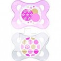 CHUPETE MINI SILICONA MAM 0-6 MESES PACK DOBLE