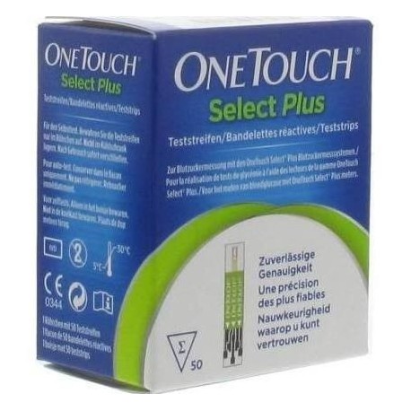 TIRAS REACTIVAS GLUCEMIA ONETOUCH SELECT PLUS 1