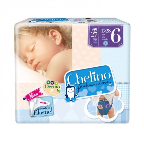 Pañal Chelino Love T/6 17-28 kg 27 uds