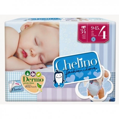 Pañal Chelino Love T/4 9-15 kg 34 uds