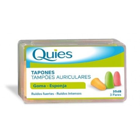 quies tapones de oido goma 6 uds.