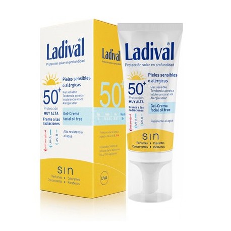 Ladival Piel Sensibles O Alérgicas Gel Crema Facial Oil Free SPF50+