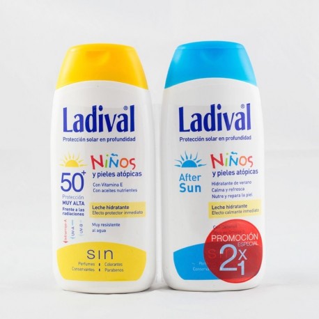 Ladival Niños Pieles Atópicas SPF50+ Leche Hidratante + Regalo