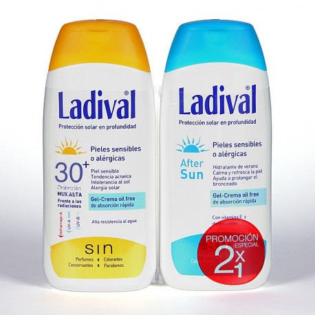 Ladival pieles sensibles o alergicas gel crema oil free spf30