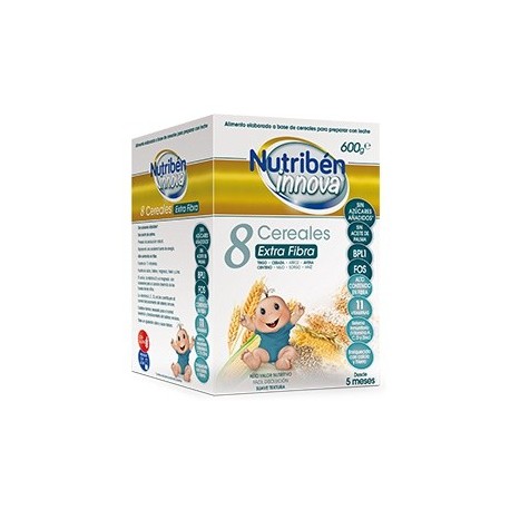 Nutriben innova 8 cereales extra fibra 600 g sin aceite de palma