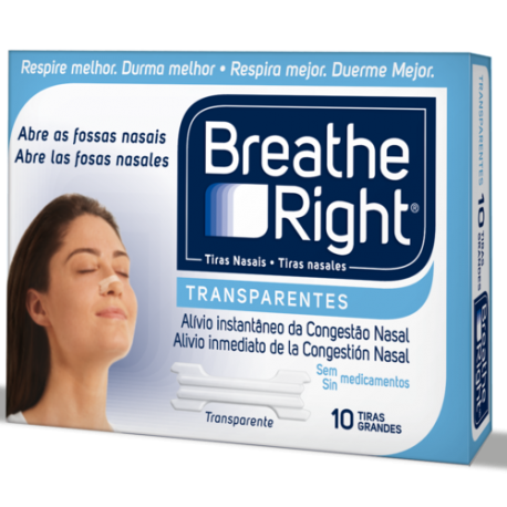 breathe right tira nasal transp.g.10u