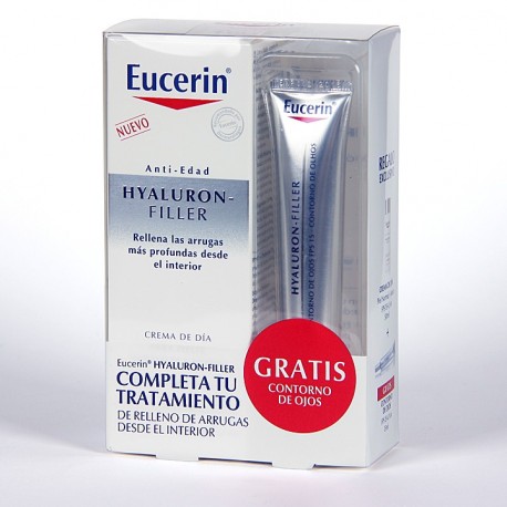Eucerin Hyalluroin Filler Piel seca + Contorno de Ojos Gratis