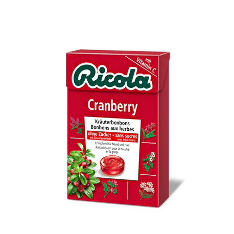 ricola caramelos arandano rojo