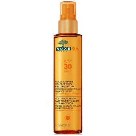 Nuxe Sun Aceite bronceador Rostro y Cuerpo Spray SPF30+ 150 ml