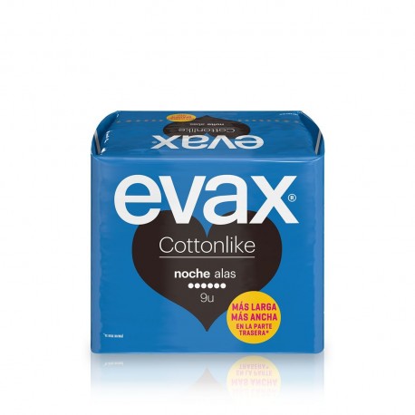 Evax Cottonlike Noche con Alas 9 Unidades