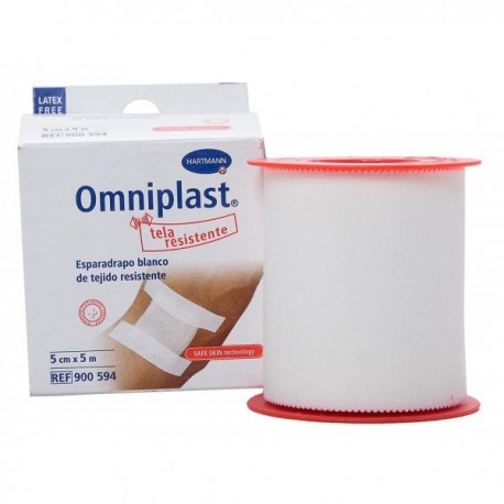 esparadrapo omniplast tela blanco 5x5 cm