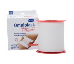 esparadrapo omniplast tela blanco 5x5 cm