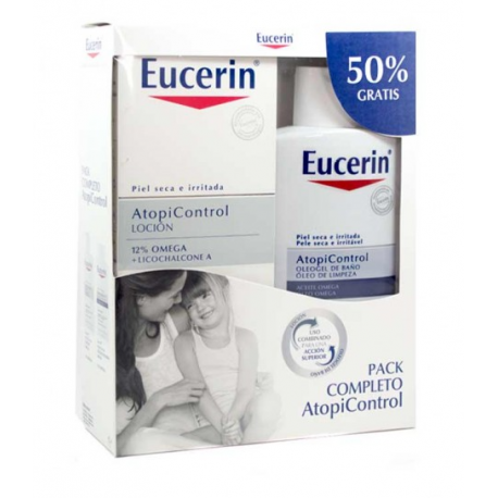 Pack Eucerin Oleogel Atopic 400ml+ Loción Atopic 400ml