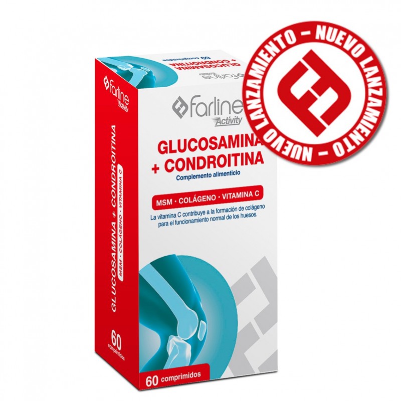 Farline Glucosamina + Condroitina 60 Comprimidos