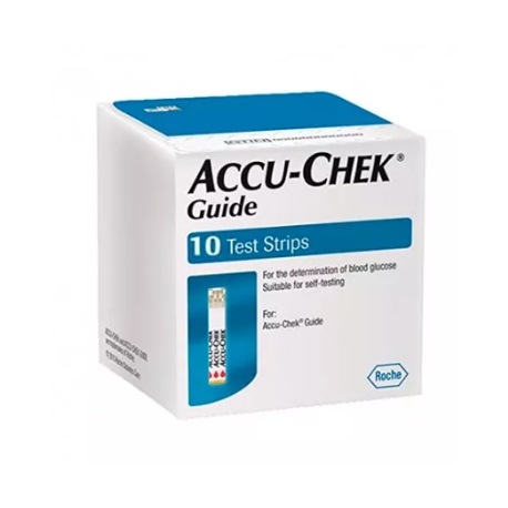 ACCU-CHEK GUIDE 10 TIRAS