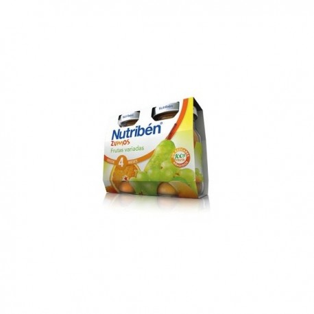 nutriben zumo de frutas variadas 2x130ml