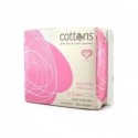 Cottons Compresa Ultrafina Super con Alas 100% Algodon 12 Und