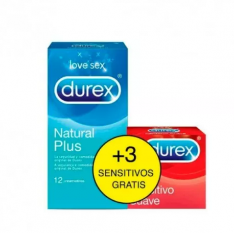 Preservativos Durex Natural Plus+ 3 de Regalo