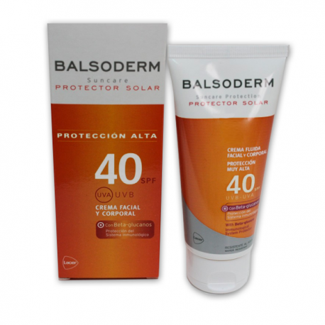 balsoderm solar 40 crema fluida 100ml.