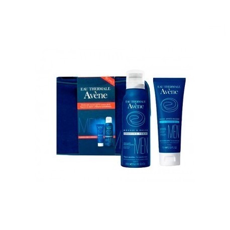 Avene Hombre Espuma de Afeitar 200ml + Bálsamo Después Afeitado 75ml + Neceser Regalo