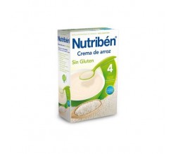 nutriben crema arroz sin gluten 300 gr.