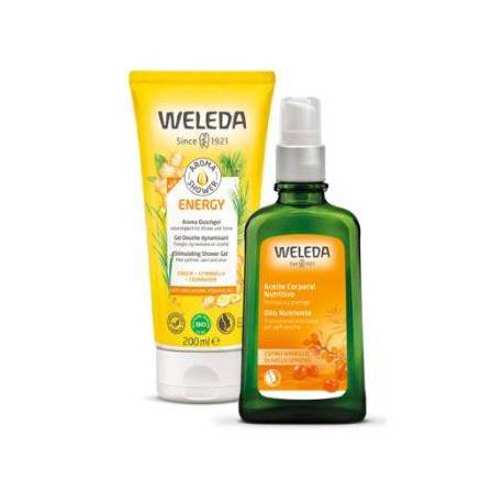 WELEDA PACK ESPINO AMARILLO GEL+ACEITE AROMA SHOWER