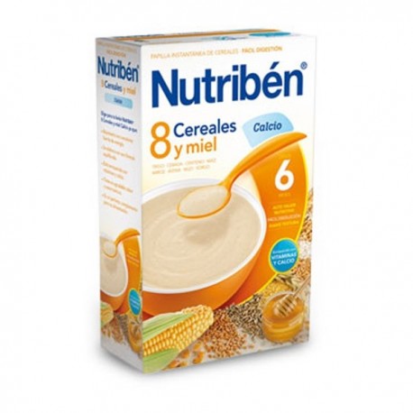 nutriben 8 cereales y miel calcio 600 g.