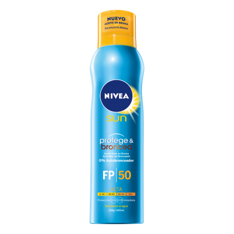 Nivea Sun Protege & Broncea Aceite en Bruma FP50 200ml