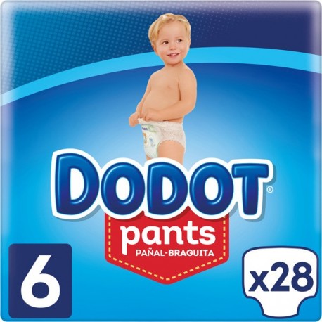 Dodot Pañales Pants T.6 (15+Kg) 28Unds