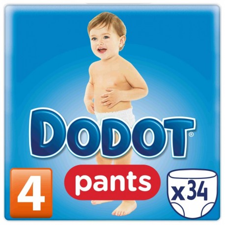 Dodot Pañales Pants T.4 (9-15Kg) 34 Unds