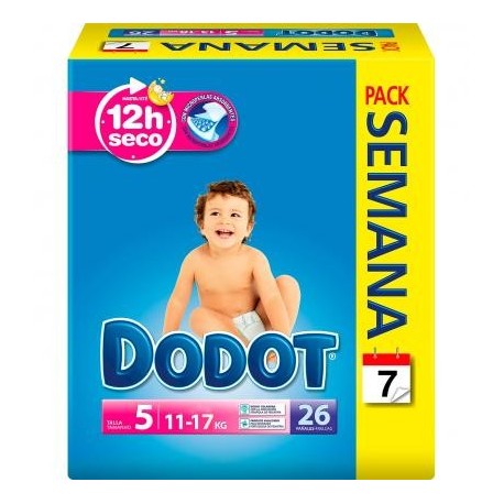 Dodot Pañales T5 (13-18 Kgs) 26 Unds