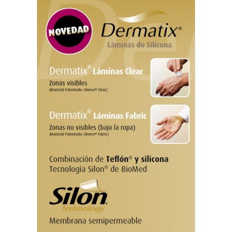 dermatix lamina silicona clear 4 x 13