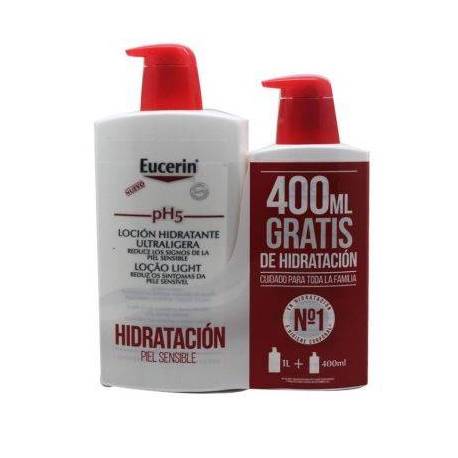 EUCERIN PACK LOCION ULTRALIGERA 1L + 400 ML