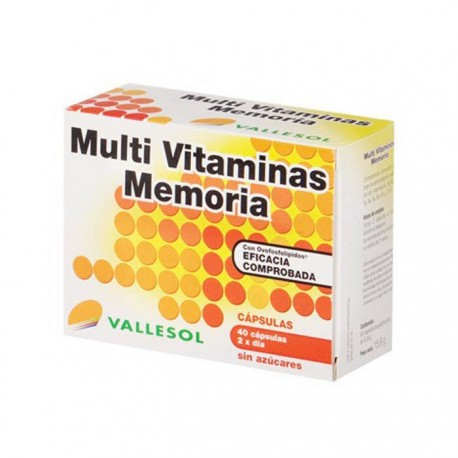 Vallesol Multivitaminas Memoria 40 Cáps