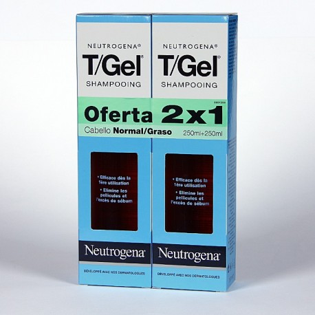 Neutrogena T/gel Champú Anticaspa Normal-Graso 2 x 250ml