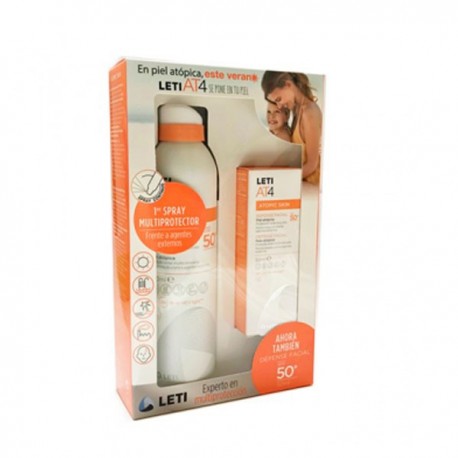 Leti AT4 Pack Defense facial+ Defense Spray SPF 50+