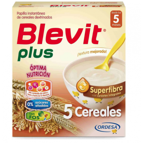 Blevit Plus Superfibra Papilla 5 Cereales 600gr