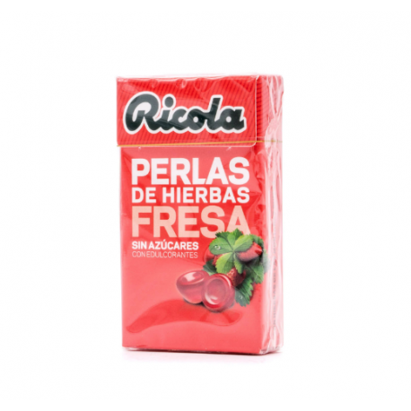 ricola perlas fresa menta