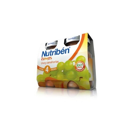 nutriben zumo de uva y zanahoria 2x130ml