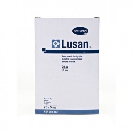 compresas gasa esteril lusan c/25 und